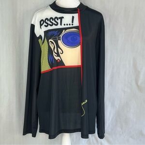 Jamie Sadock Suspense Shirt Pop Art Lightweight Sun Protection Long Golf XL